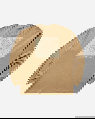 Тениска Carhartt WIP Terrestrial Graphic Longsleeve T-Shirt Бежово | I035227 0TLPG, 2