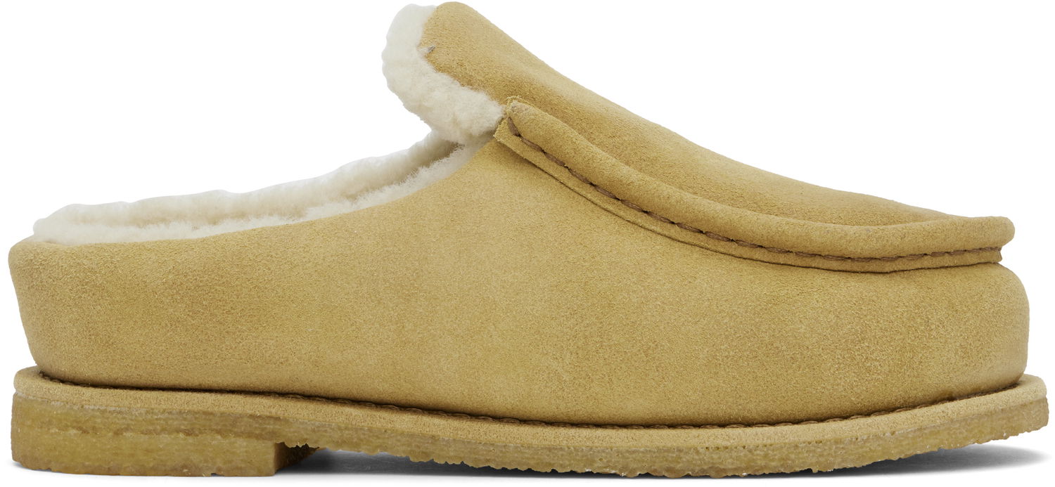 Кецове и обувки JW Anderson Nubuck Mules Бежово | ANW43230A, 0