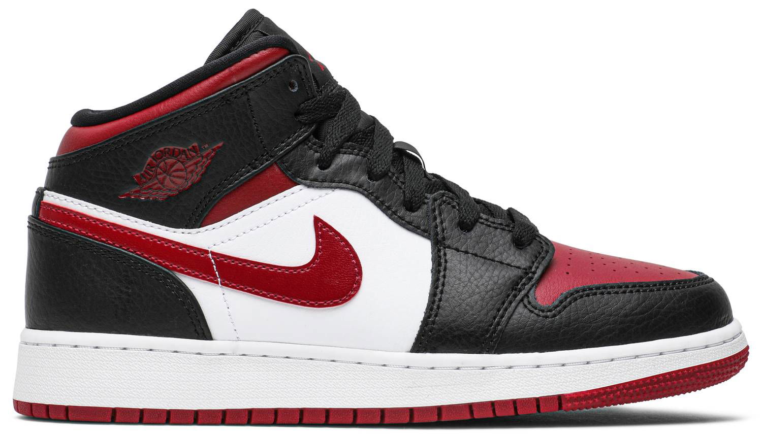 Кецове и обувки Jordan Air Jordan 1 Mid "Noble Red" GS Черно | 554725-066, 0