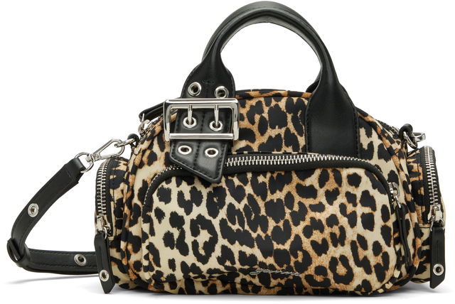 Leopard Mini Polochon Bag