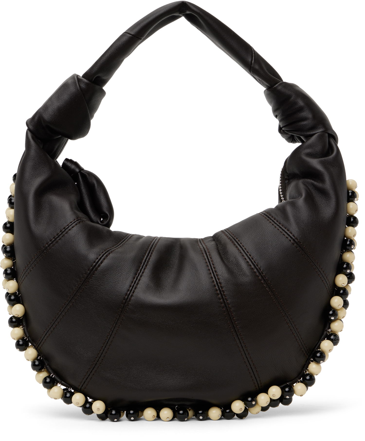 Дамска чанта LEMAIRE Lemaire Beaded Mini Fortune Croissant Bag Черно | BG0152 LL095, 0
