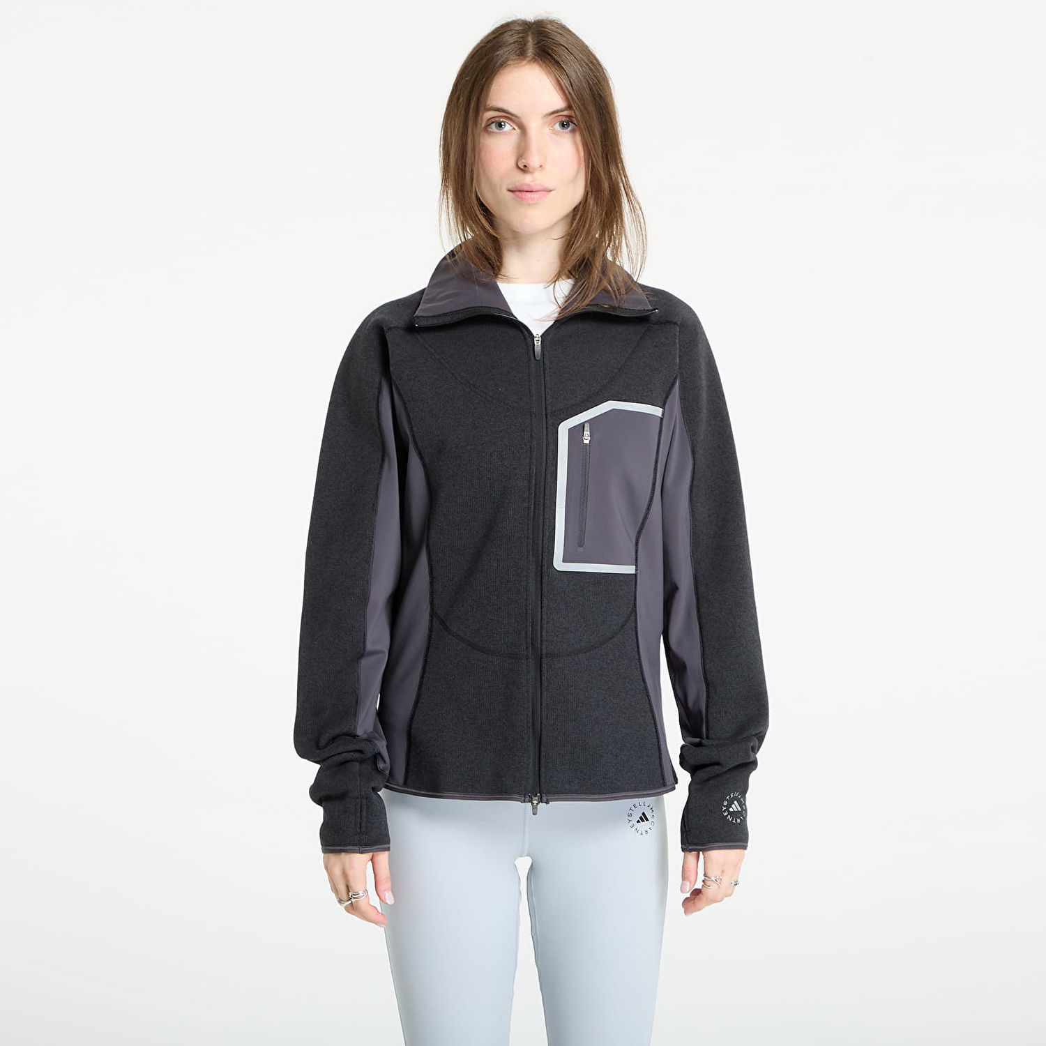 Яке adidas Performance Stella McCartney CLIMAWARM Running Midlayer Full-Zip Jacket Черно | JW2020, 0