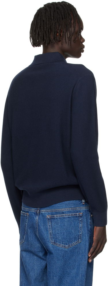Поло тениска Lacoste Lacoste Half-Zip Polo Тъмно синьо | AH5187_166, 2