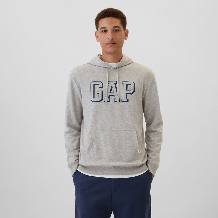 Тениска GAP Sweatshirt Athletic Hoodie New York Original L Сиво | 542302-03