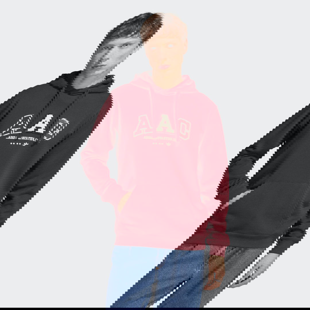 Суитчър adidas Originals Hoody RIFTA Metro AAC Бургунди | IC8383, 0