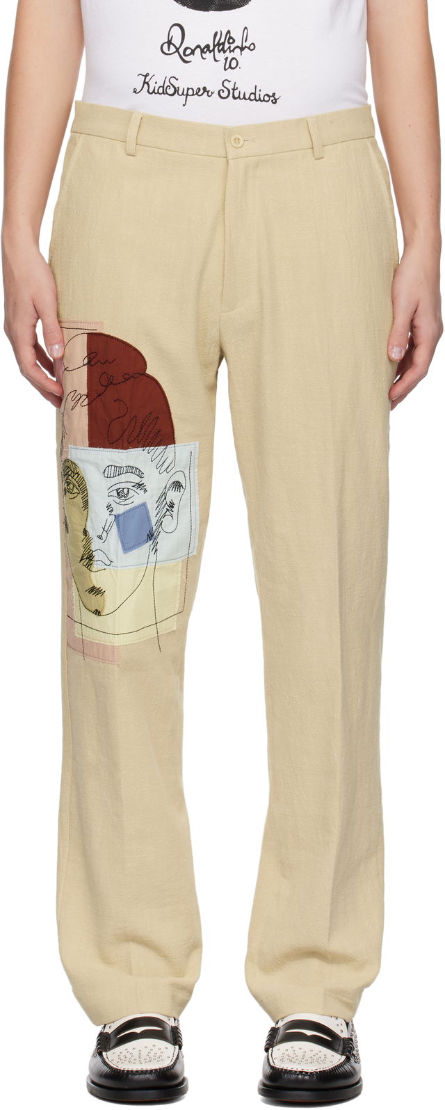 Doodle Portrait Suit Trousers