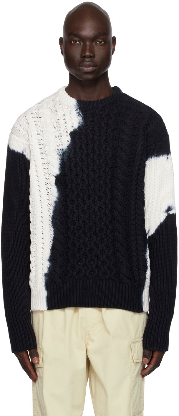 Пуловер Stüssy Fisherman Sweater Черно | 117188, 0