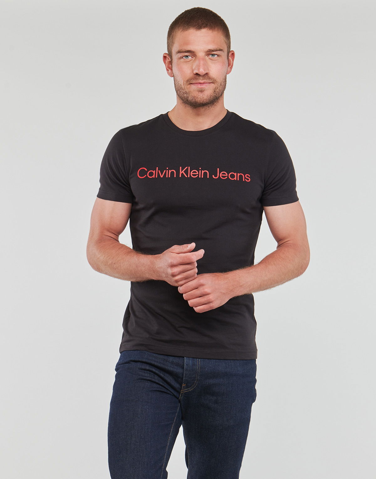 Тениска CALVIN KLEIN CORE INSTITUTIONAL LOGO SLIM TEE Черно | J30J322552-0GM, 1
