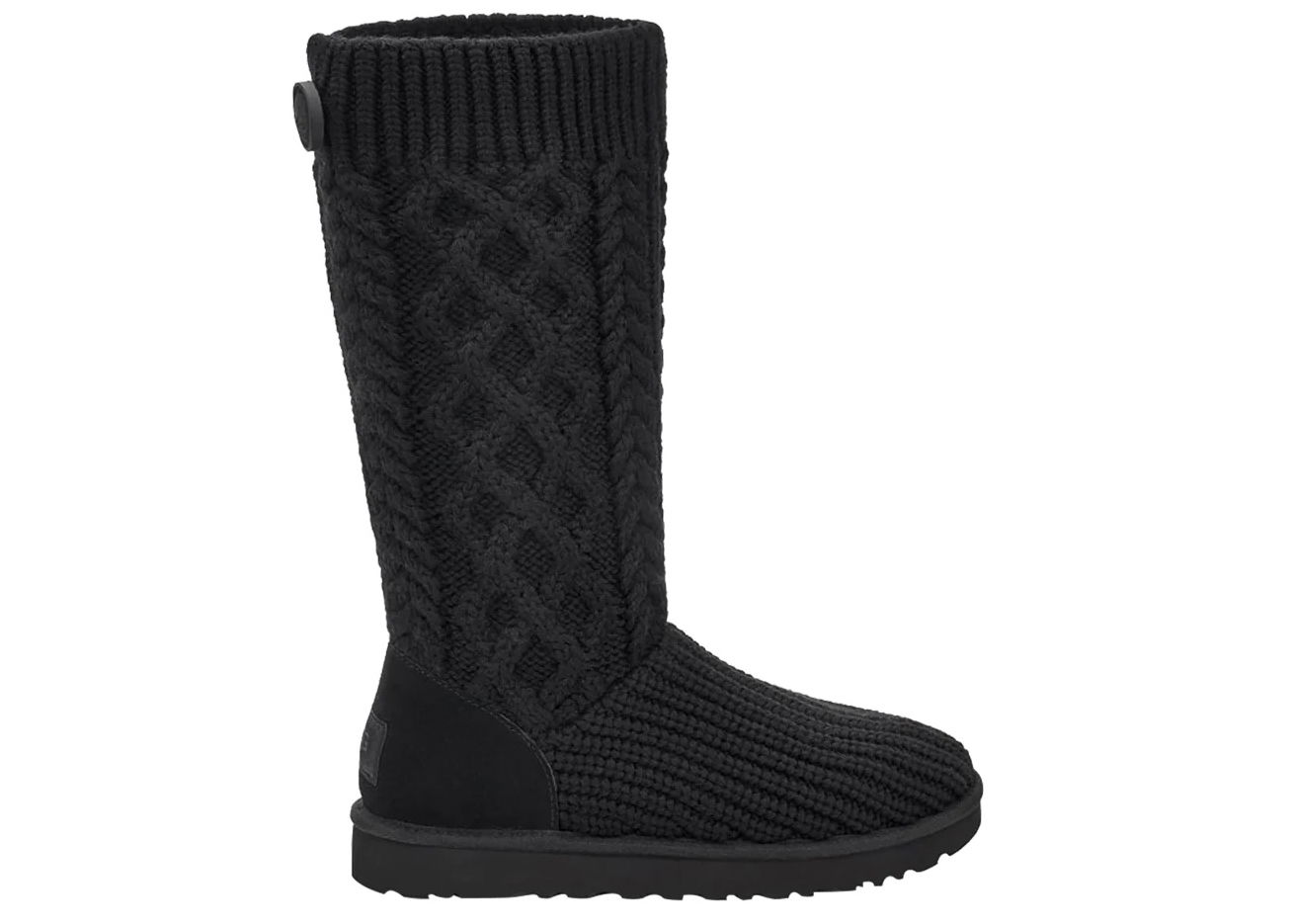 Кецове и обувки UGG Classic Cardi Cabled Knit Черно | 1146010-BLK, 0
