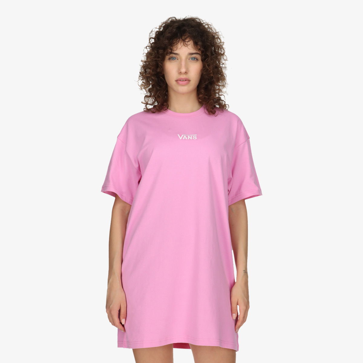 Тениска Vans Center Vee T-Shirt Dress Розово | VN0A4RU2BLH, 0
