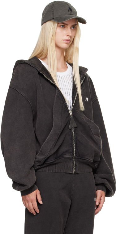 Суитчър The Attico The Attico Faded Zip-Up Hoodie Черно | 247WCF15 JF05, 1