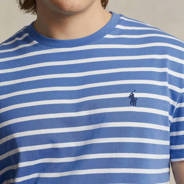 Тениска Polo by Ralph Lauren Polo Ralph Lauren Gestreiftes Classic-Fit Jersey-T-Shirt - New England Синьо | 710934662002, 0