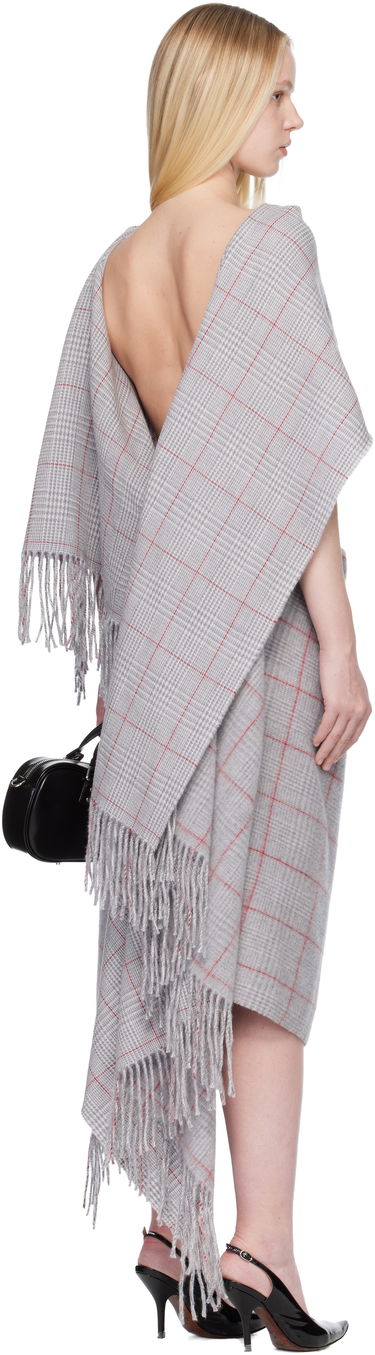 Pокля Jean Paul Gaultier Jean Paul Gaultier Wool Scarf Maxi Dress Сиво | 25/04-W-DR083-W047-080230, 2