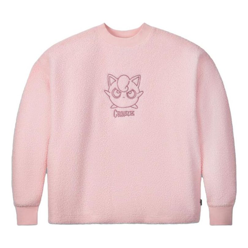 Пуловер Converse Jigglypuff Sherpa Crewneck Sweatshirt Розово | 10023902-A01