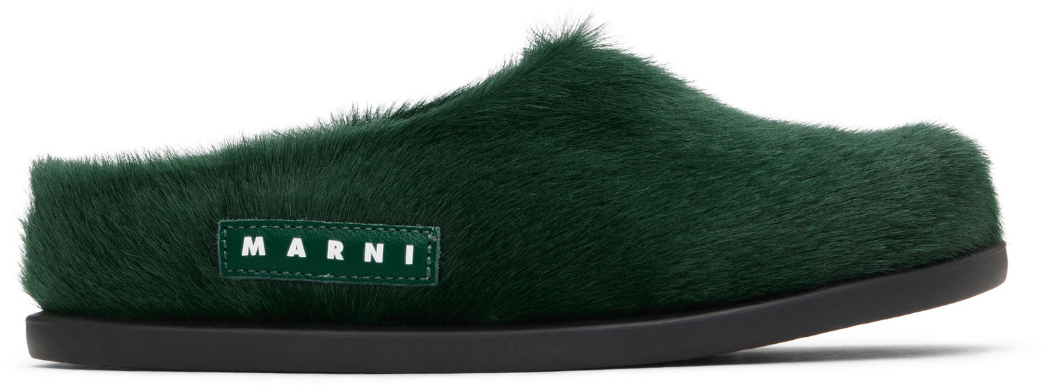 Кецове и обувки Marni Marni Fussbett Sabot Mules Зелено | 75333, 0