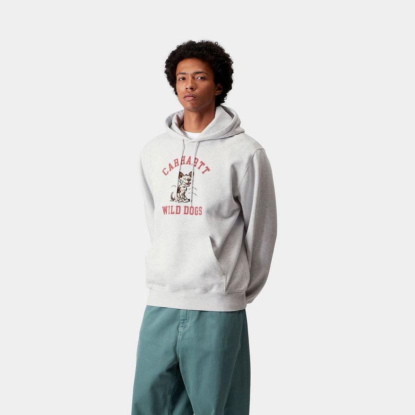 Суитчър Carhartt WIP Carhartt WIP Wild Dog Hoodie Сиво | I035625_8