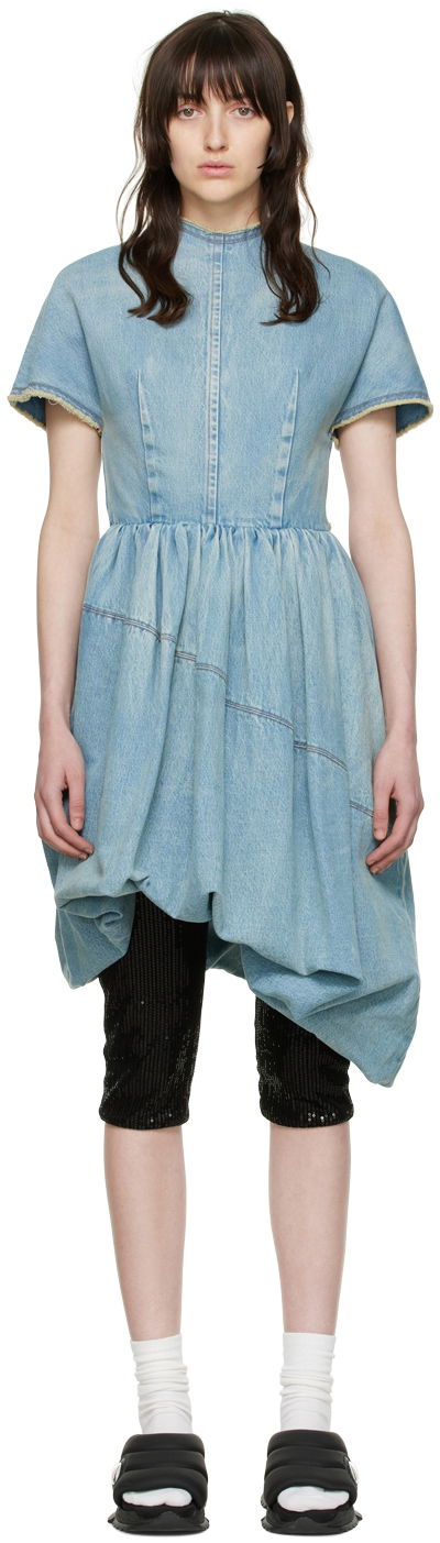 Pокля We11done Denim Mini Dress Синьо | WD-DO1-22-352-W-BL, 0