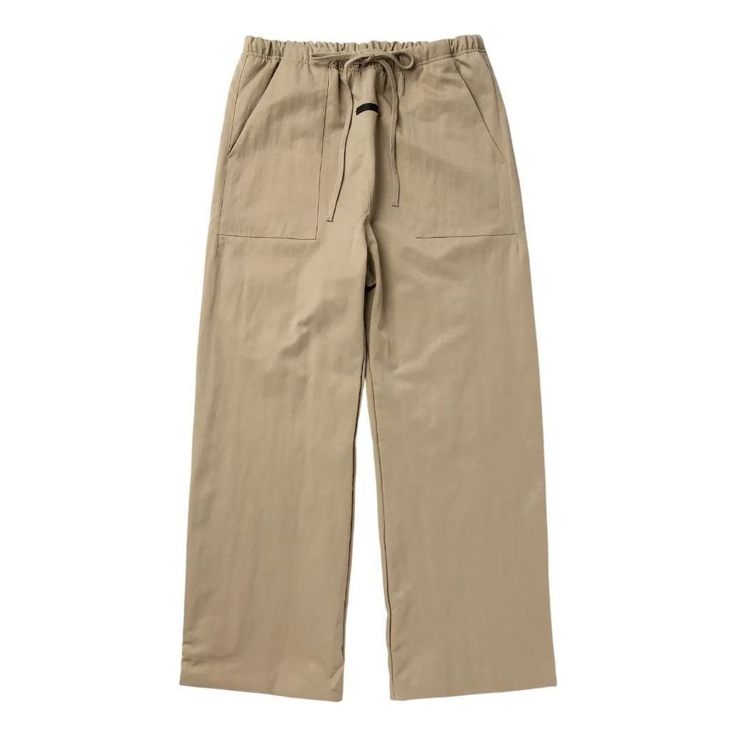 Панталони Fear of God Fear of God Essentials SS25 Textured Nylon Utility Pants Бежово | 130HO244807F, 0