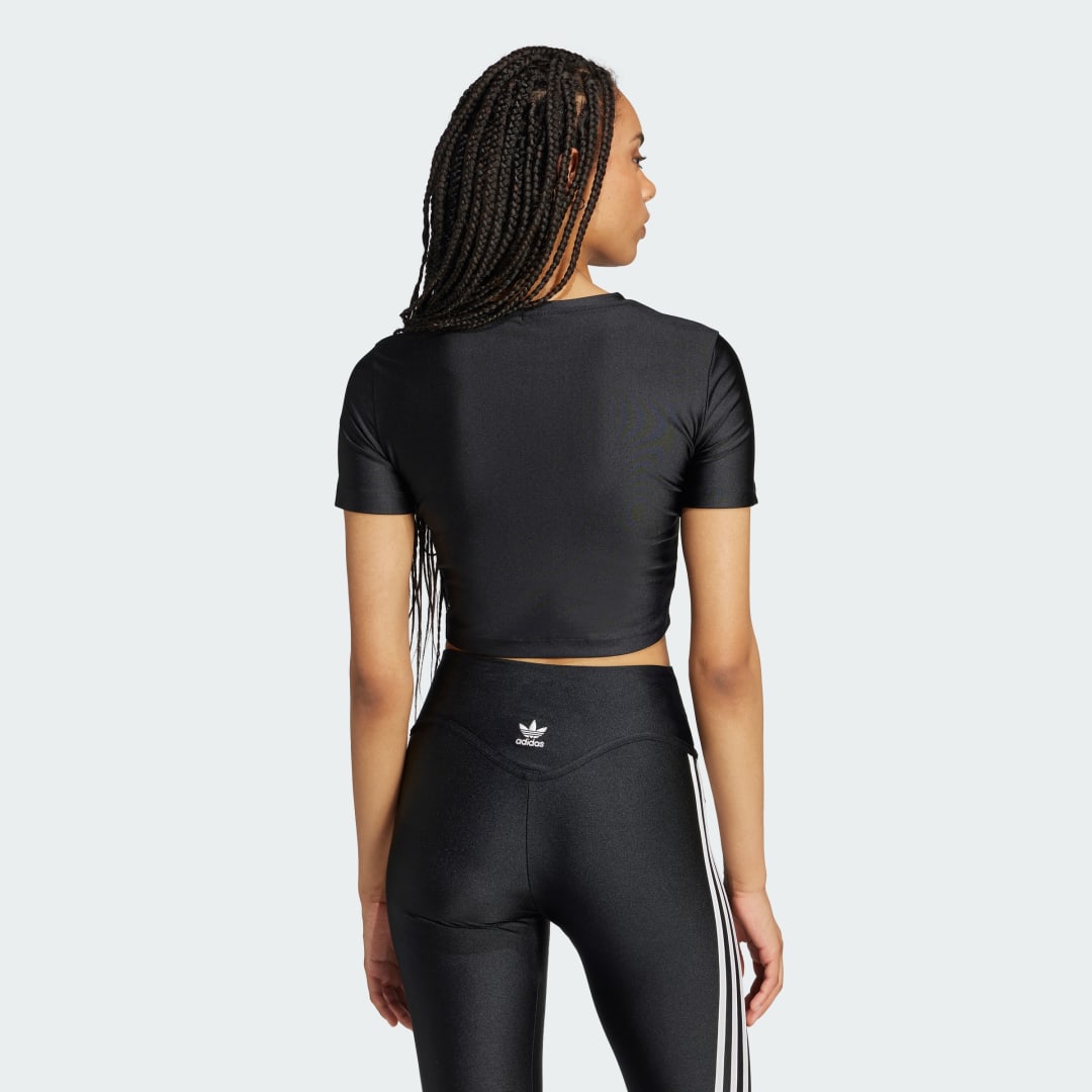 Тениска adidas Performance Rhinestone Trefoil T-shirt Черно | IW5681, 1