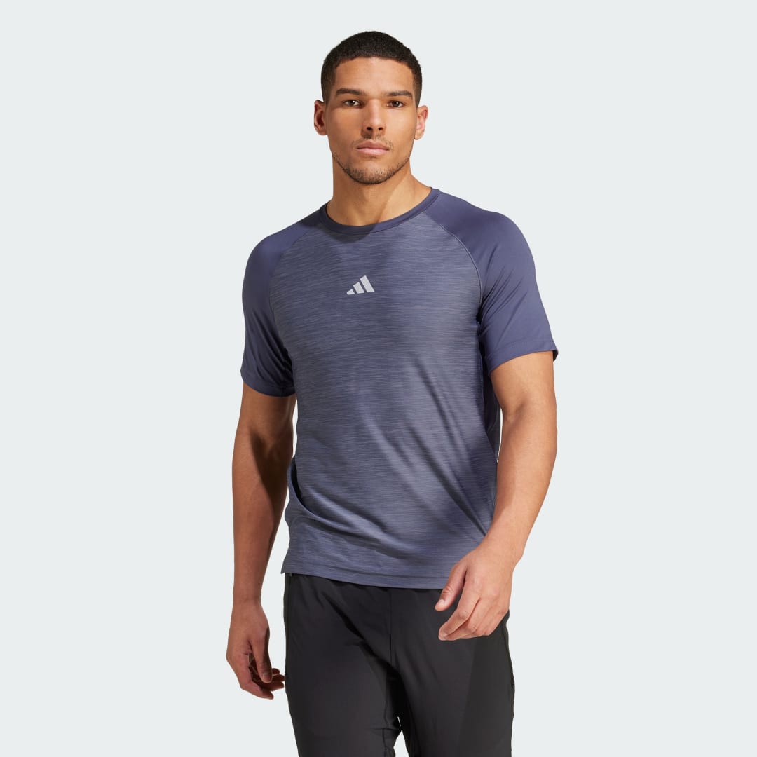 Тениска adidas Performance Gym+ Training T-Shirt Лилаво | IW5893, 0