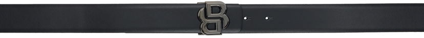 Колани BOSS Black Leather Belt With Monogram Buckle Черно | 50517460