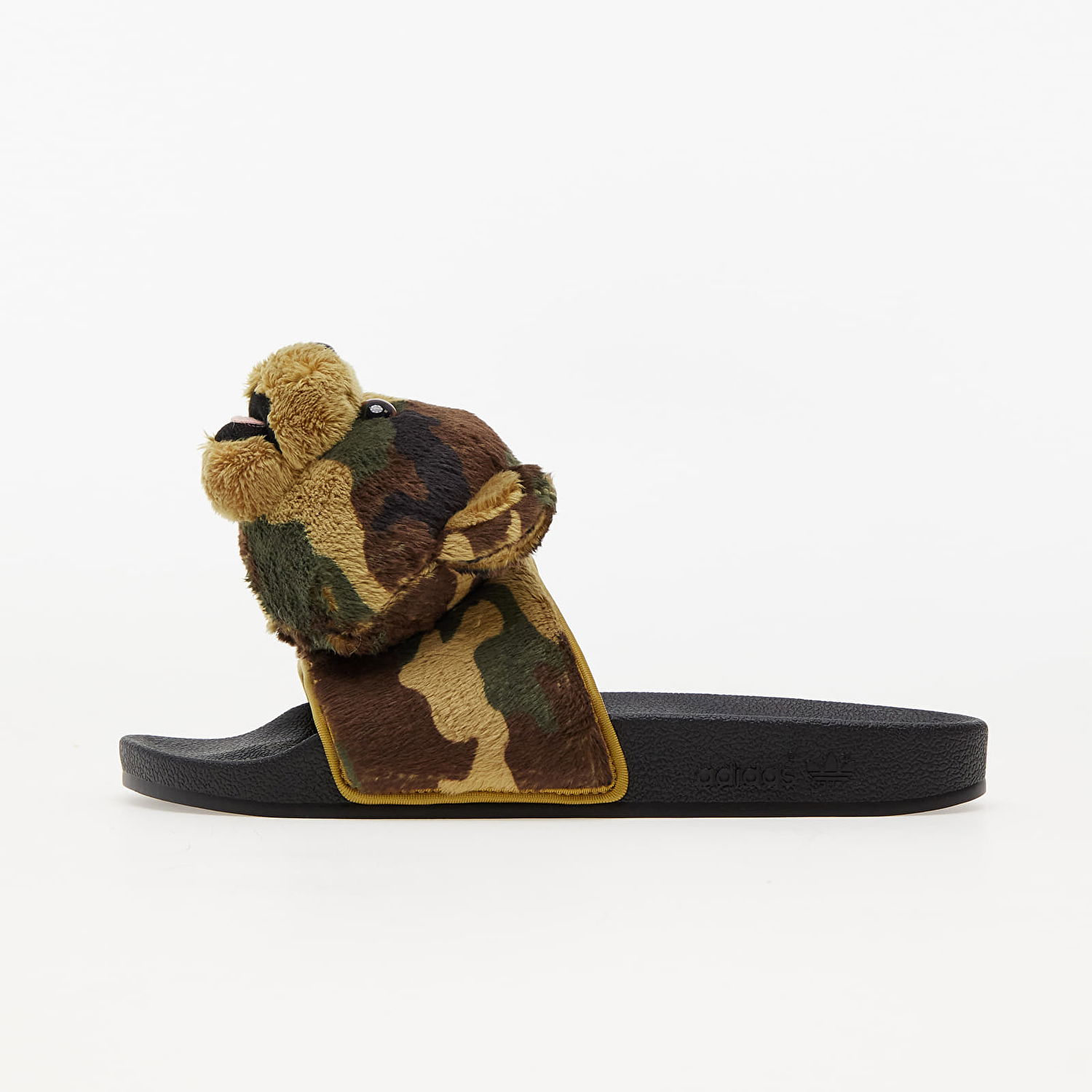 Кецове и обувки adidas Originals Jeremy Scott x Adilette Slide "Camo Teddy" Кафяво | H02882, 0