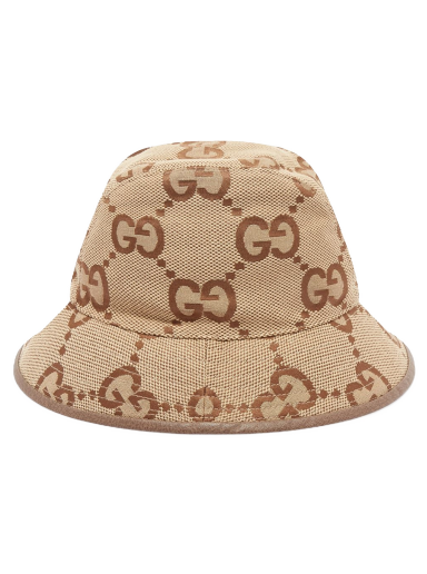 Шапка Gucci Jumbo GG Jaquard Bucket Hat Бежово | 681256-3HAGJ-2564