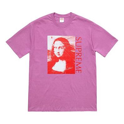 Тениска Supreme Mona Lisa Print T-Shirt Лилаво | SUP-SS18-447