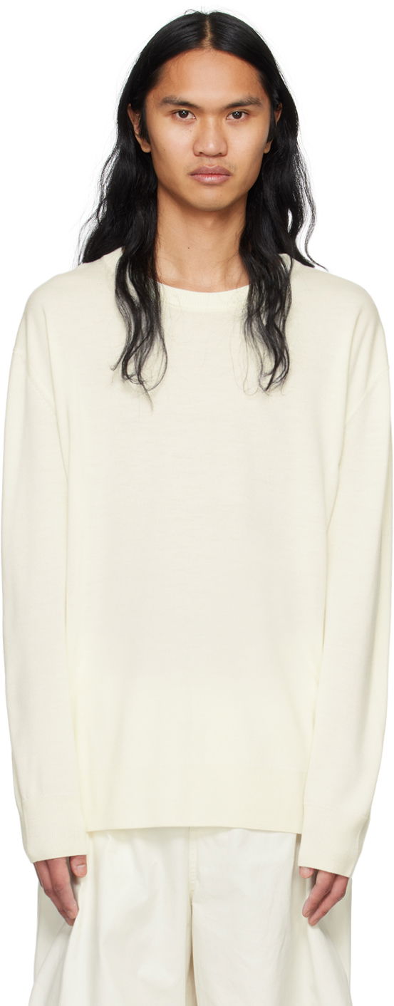 Пуловер Jil Sander Crewneck Sweater Бяло | J23GP0003_J14532, 0