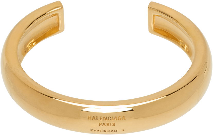 Гривна Balenciaga Plated Cuff Bracelet Металик | 792837 TZ99G