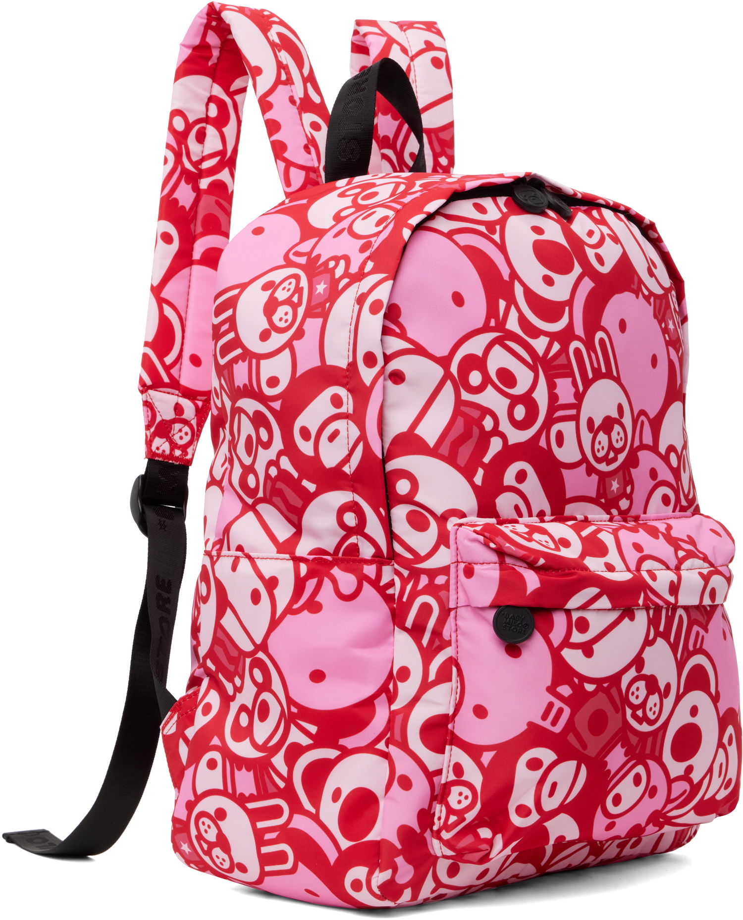 Раница BAPE A Bathing Ape ABC Milo All Friends Medium Backpack Червено | 0MXBGW4274XXO, 1