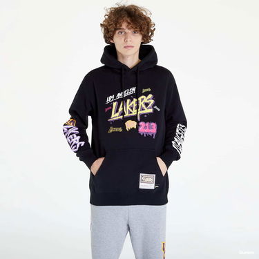 Суитчър Mitchell & Ness Slap Sticker Hoodie Черно | FPHD4771-LALYYPPPBLCK, 3