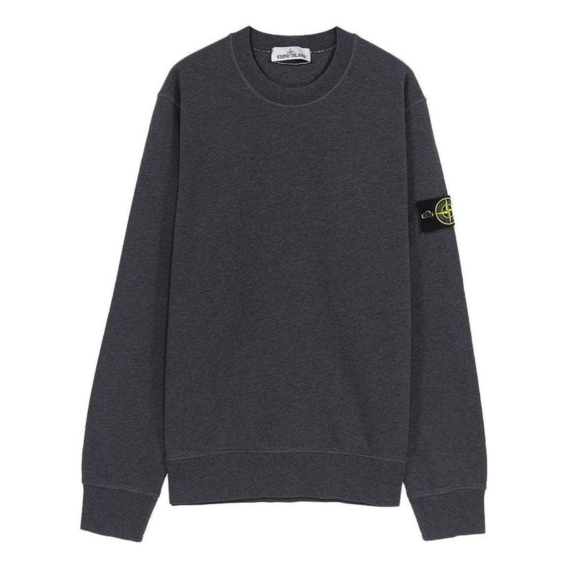 Пуловер Stone Island Classic Fleece Crewneck Sweatshirt Сиво | 761563051-V0M67