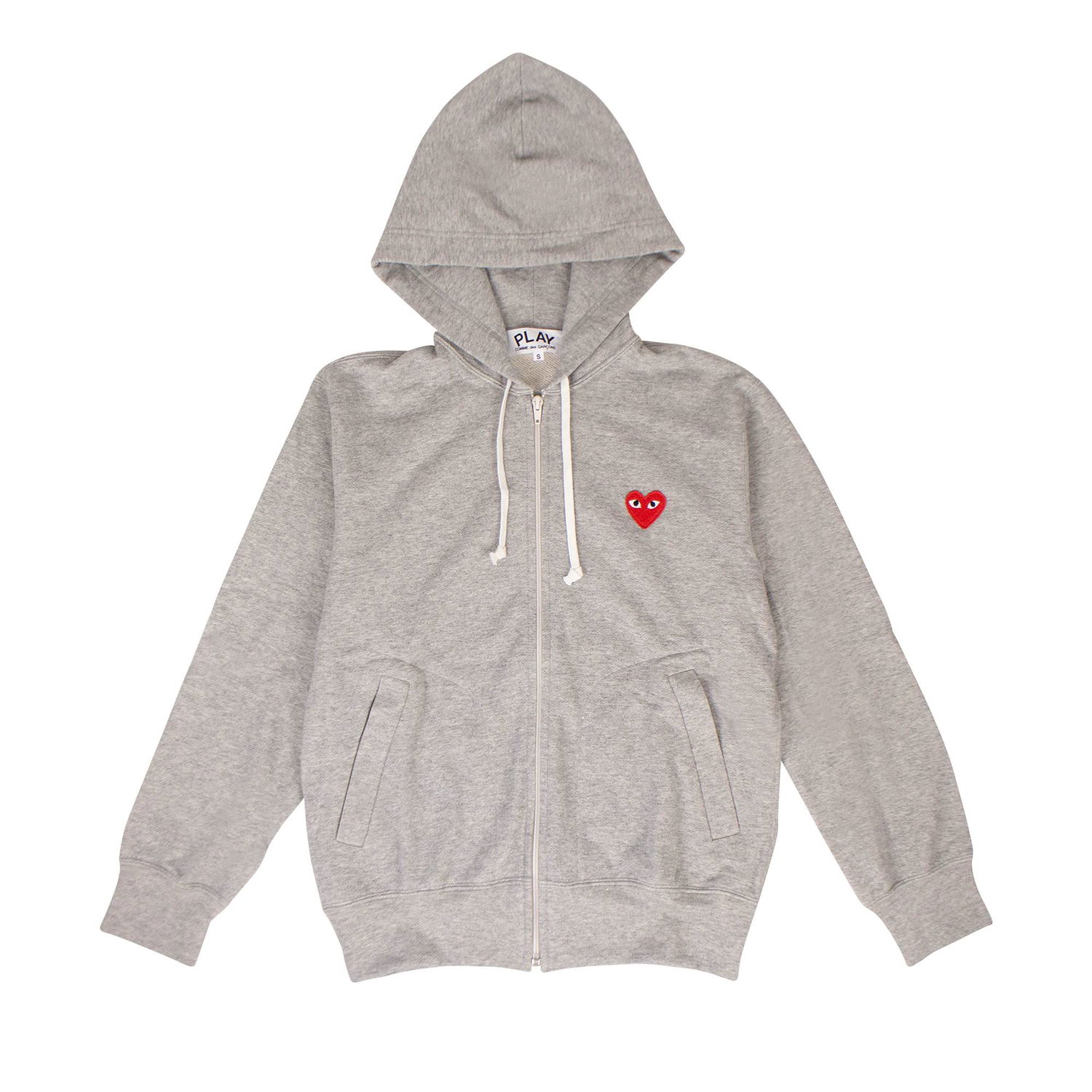 Суитчър Comme des Garçons Play Heart Zip Hoodie Сиво | AZ T168 051 1, 1