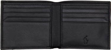 Портфейл Polo by Ralph Lauren Ralph Lauren Smooth Leather Billfold Wallet Черно | 405963228001, 2