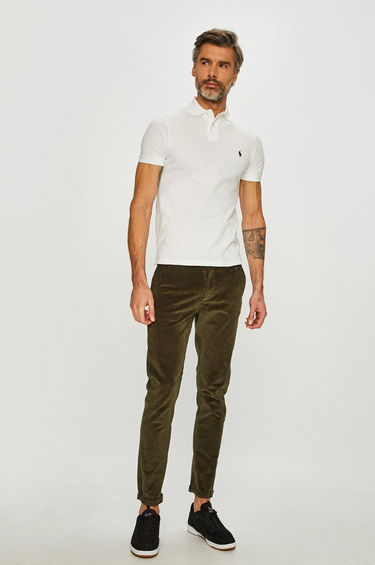 Поло тениска Polo by Ralph Lauren Custom Fit Polo Бяло | 710548797001, 3