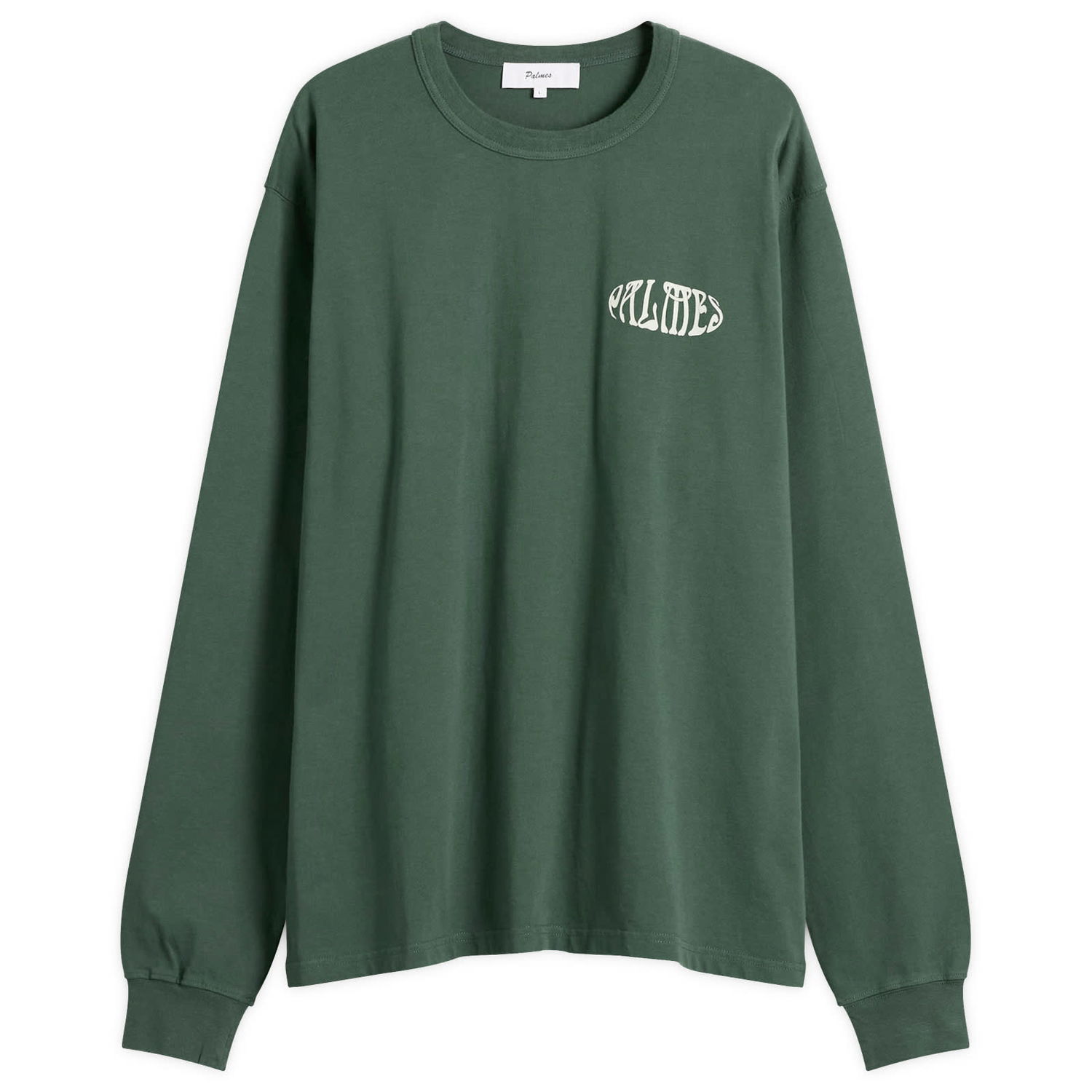 Тениска Palmes Angels Long Sleeve T-Shirt Зелено | P15-0034-777, 0