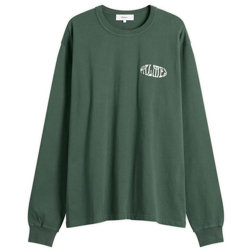 Тениска Palmes Angels Long Sleeve T-Shirt Зелено | P15-0034-777