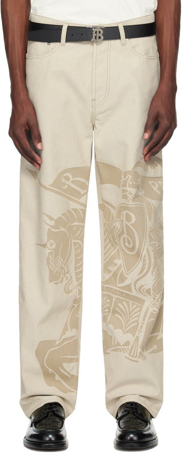 Дънки Burberry Burberry Regular Fit EKD Jeans Бежово | 8105549, 0
