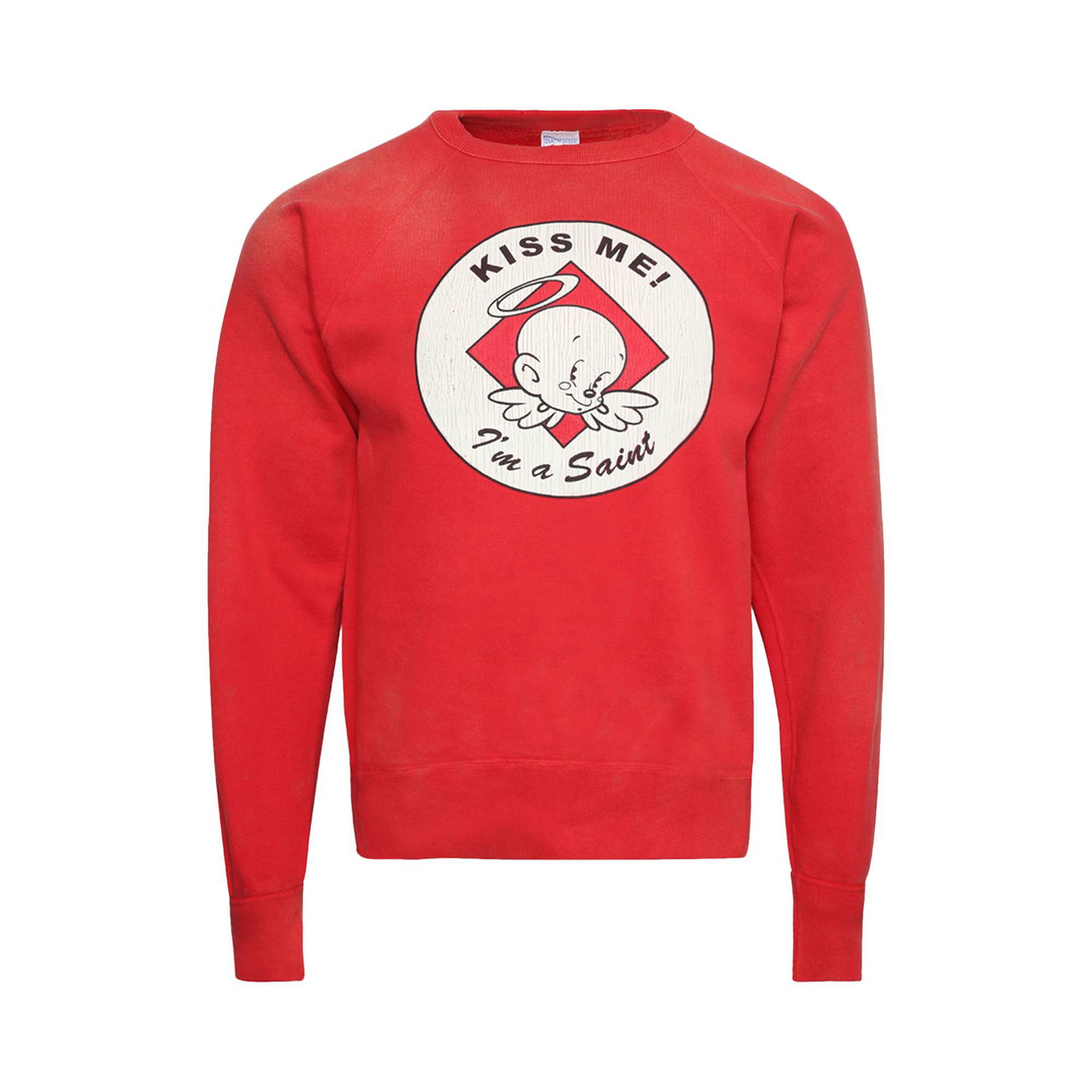 Пуловер Saint Michael Kiss Me Crewneck Червено | SM A22 0000 019, 1