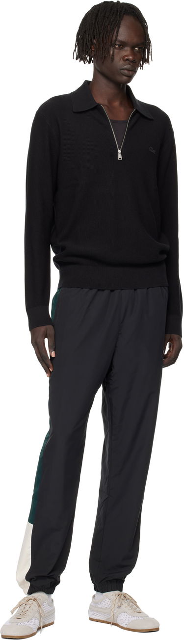 Поло тениска Lacoste Lacoste Half-Zip Polo Черно | AH5187_031, 3
