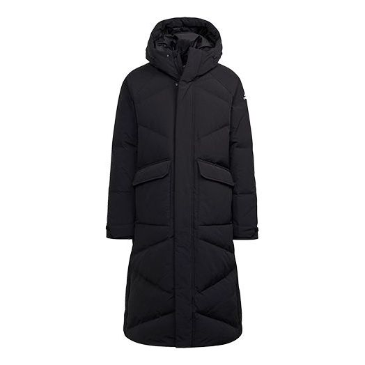 Парка adidas Originals Big Baffle Long Down Hooded Coat Черно | GT6536, 0