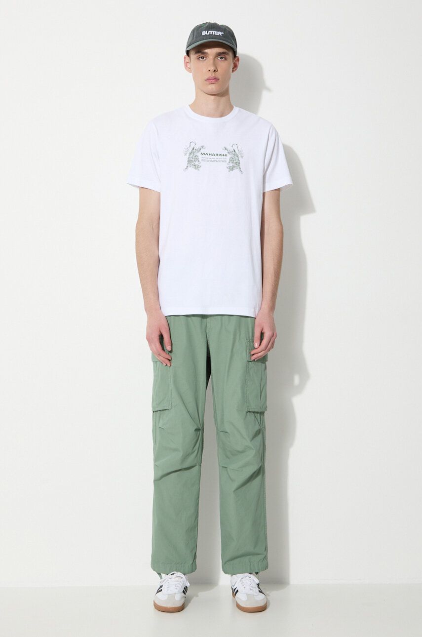Тениска Maharishi Maharishi Double Tigers Miltype T-Shirt Бяло | 1305.WHITE, 1