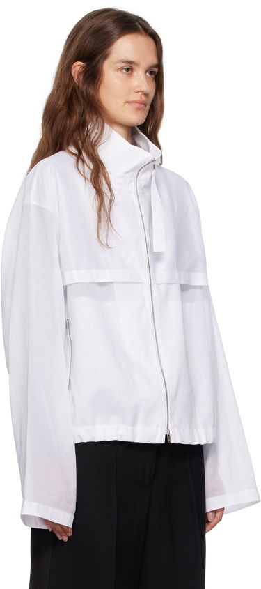 Яке Jil Sander Jil Sander Cotton Muslin Zip Up Jacket Черно | J01SW0009_J45014, 4