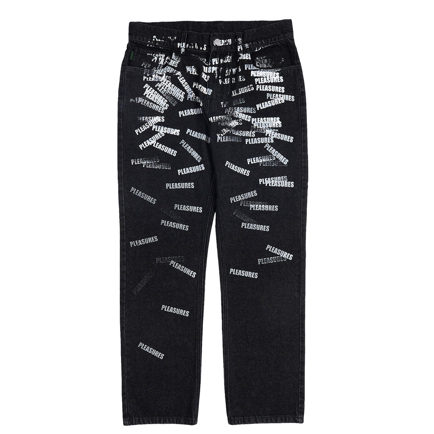 Дънки Pleasures Plop 5 Pocket Denim Washed Black Черно | P23SP040-BLACK, 0