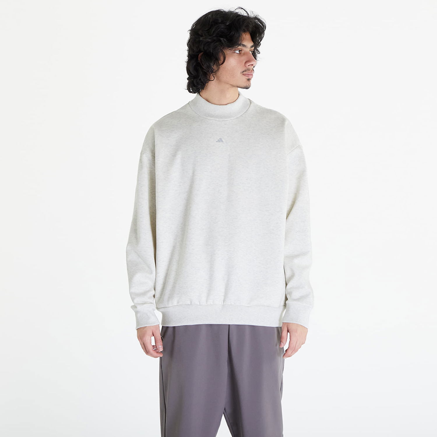 Суитчър adidas Originals Basketball Crewneck Sweatshirt UNISEX Бяло | IX1965, 0