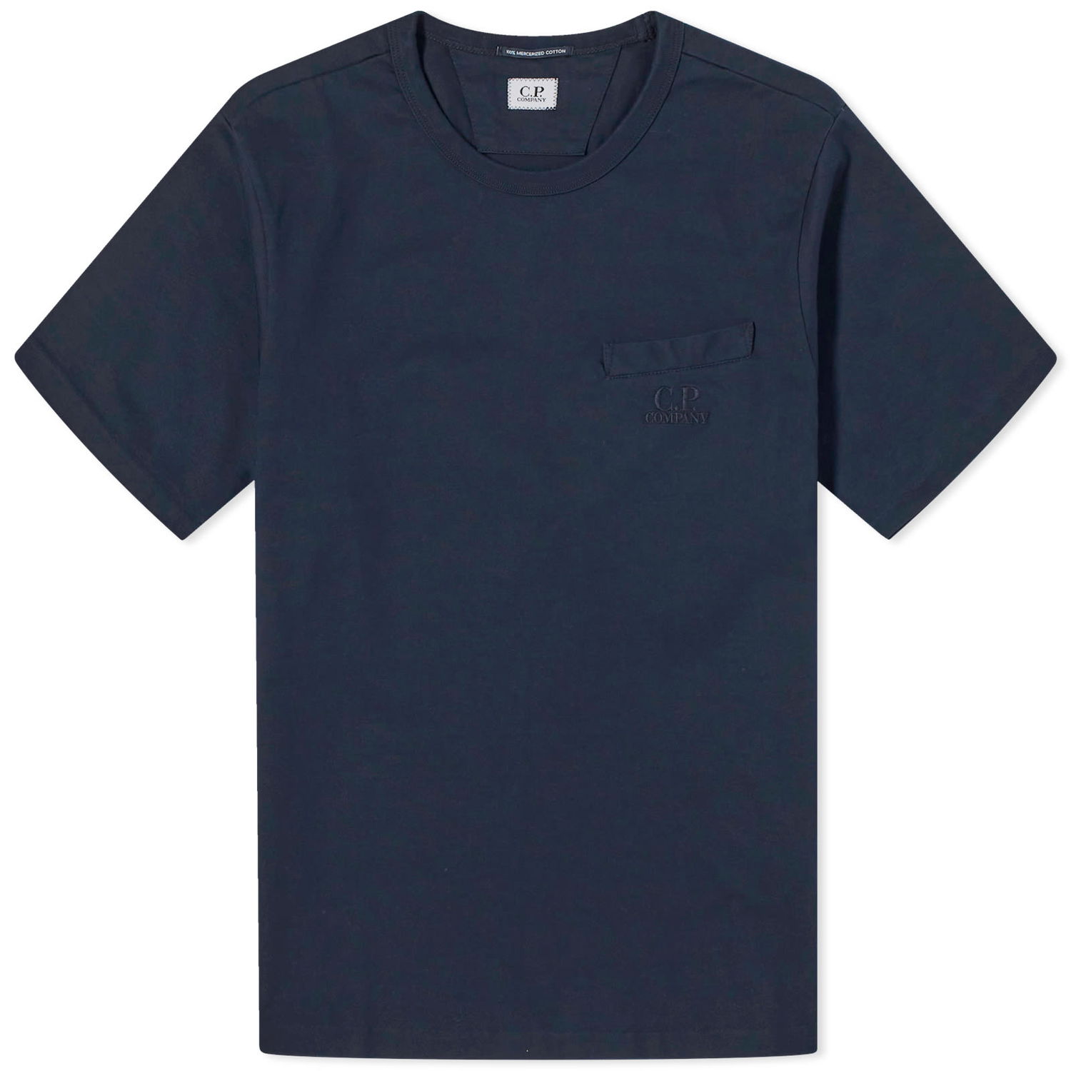 Тениска C.P. Company 30/2 Mercerized Jersey Twisted Pocket T-Shirt Тъмно синьо | CMTS123A-006203W-888, 0