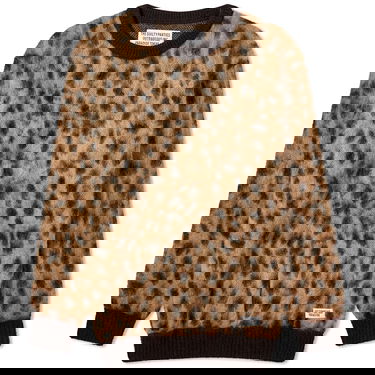 Пуловер WACKO MARIA Leopard Mohair Knitted Jumper Кафяво | 23FW-WMK-KN12-BGE, 0