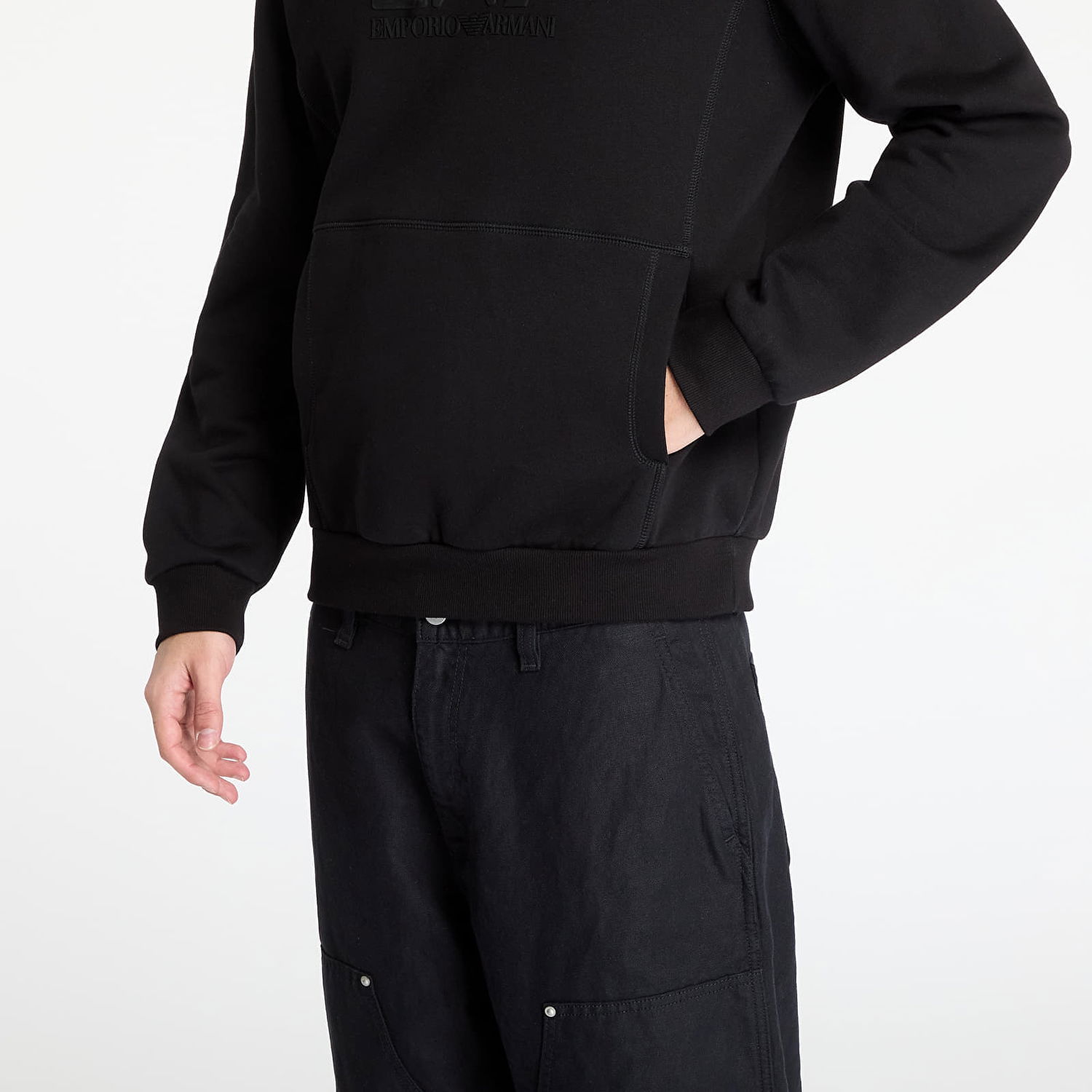 Суитчър Emporio Armani EA7 Emporio Armani Train Visibility Hoodie Черно | 7M000240AF10377, 1