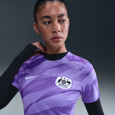 Фланелка Nike Australia Stadium 2024 Replica Goalkeeper Soccer Jersey Лилаво | HM5497-567, 3